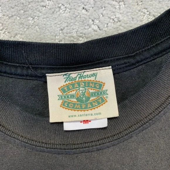 Vintage  Mount Rushmore T Shirt Size Medium Black Faded Graphic Tee Souvenir Y2k - Picture 5 of 12